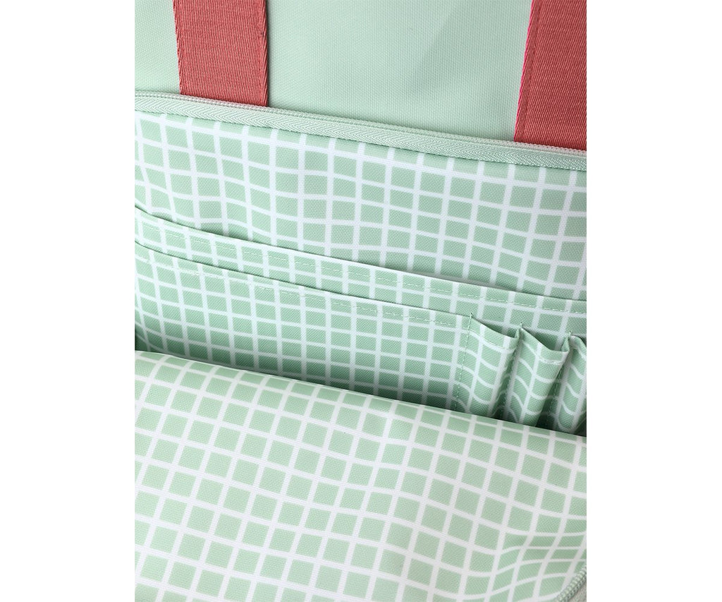 Monnëka Mochila Scout Stripes Sage