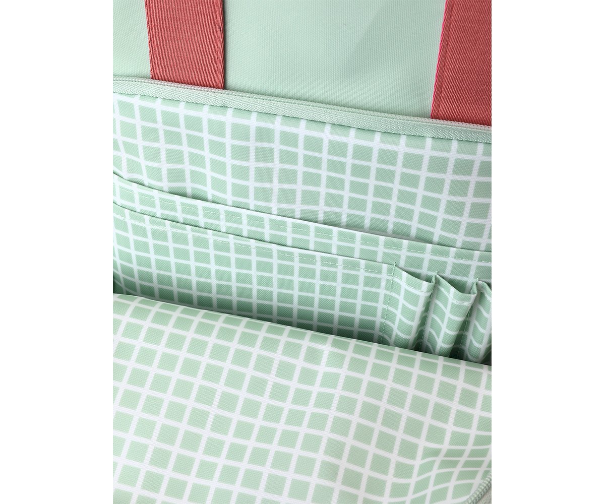 Monnëka Mochila Scout Stripes Sage