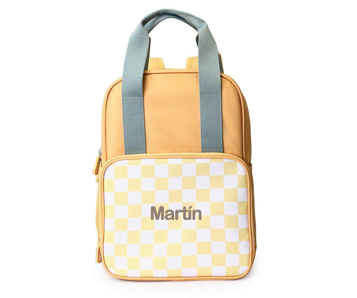 Monnëka Mochila Scout Stripes Yellow Chest personalizada
