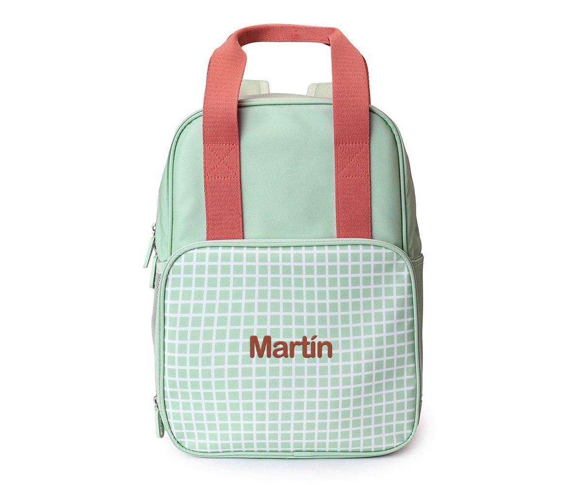 Monnëka Mochila Scout Stripes Sage personalizada