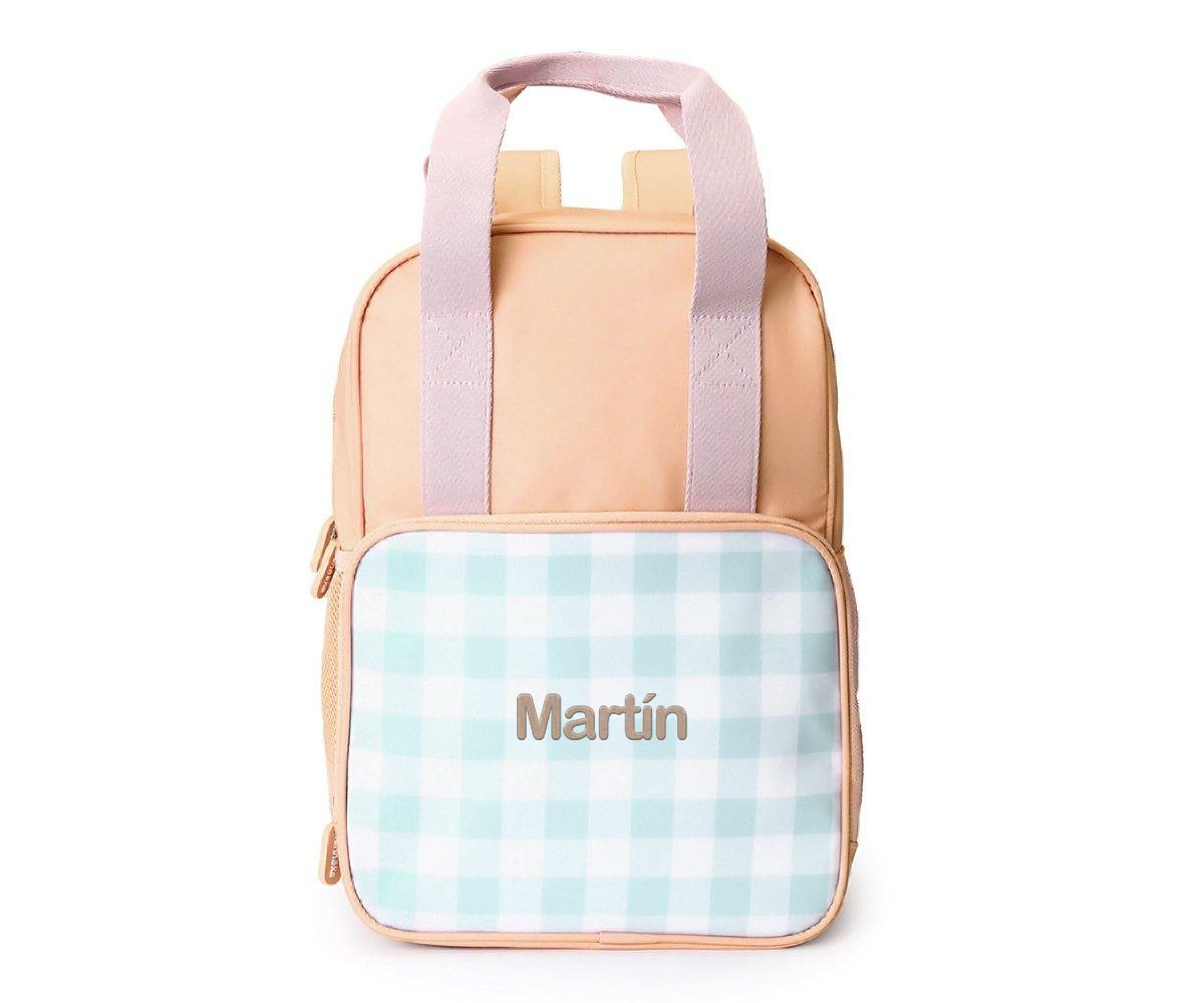 Monnëka Mochila Scout Stripes Apricot personalizada