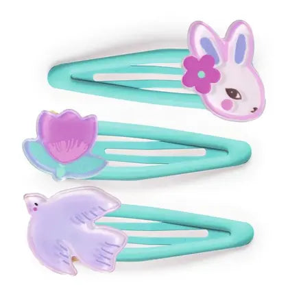 Djeco - Conjunto 3 ganchos de cabelo - Eglantine
