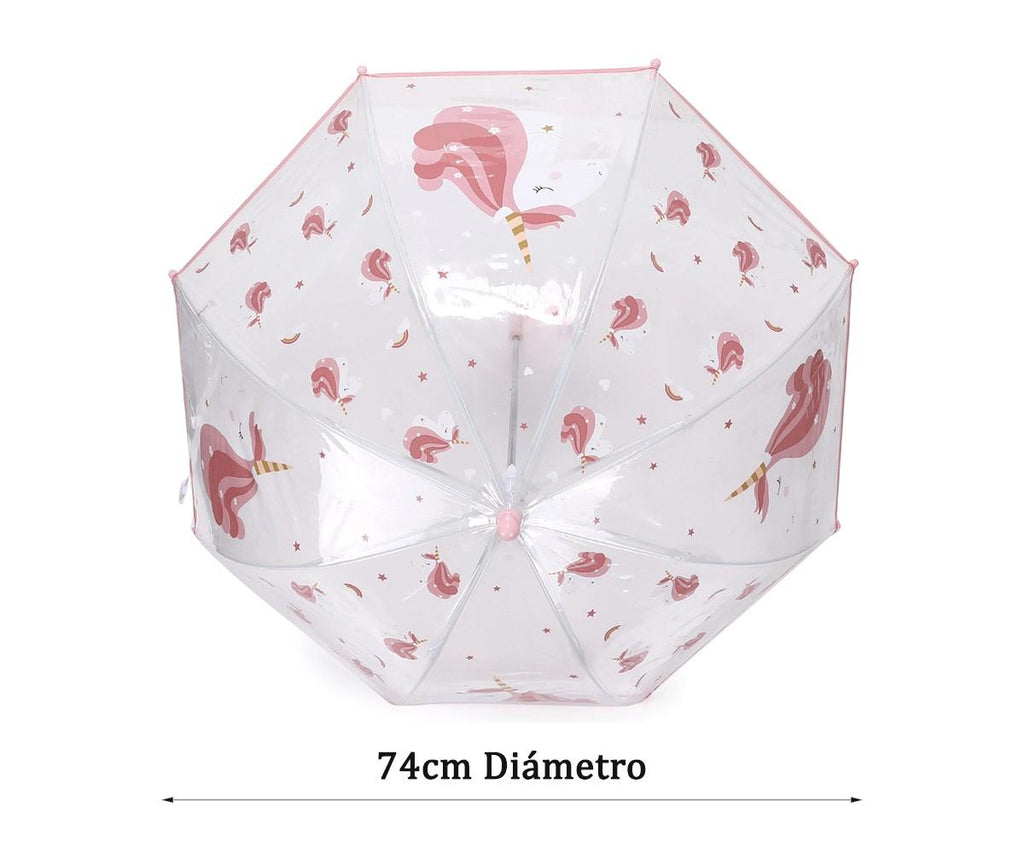 Tutete Transparent Magical Unicorn Umbrella