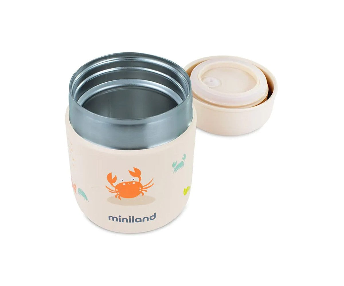 Miniland Termo Sólidos Crabsy 280 ml - 2 recipientes