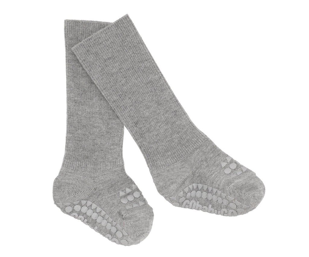 Pack de 3 pares de meias antiderrapantes GoBabyGo em viscose de bambu, cor ameixa, para bebé