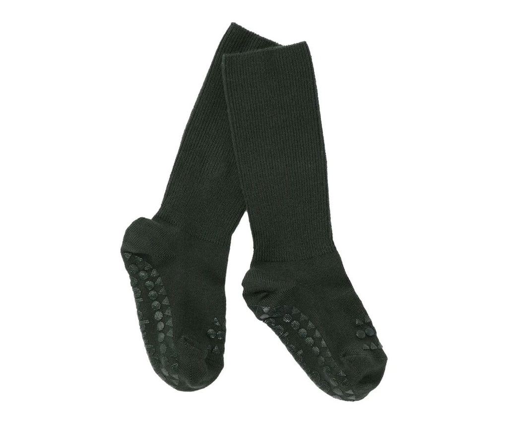 Pack de 3 pares de meias antiderrapantes GoBabyGo em viscose de bambu, cor areia, para bebé