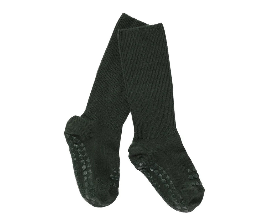 Pack de 3 pares de meias antiderrapantes GoBabyGo em viscose de bambu, cor areia, para bebé