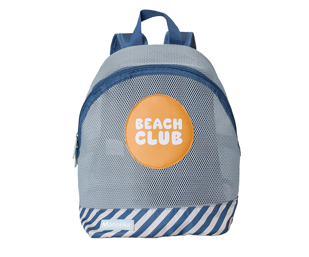 Monneka Mochila infantil Anti-areia Stripes Blues and Beyond
