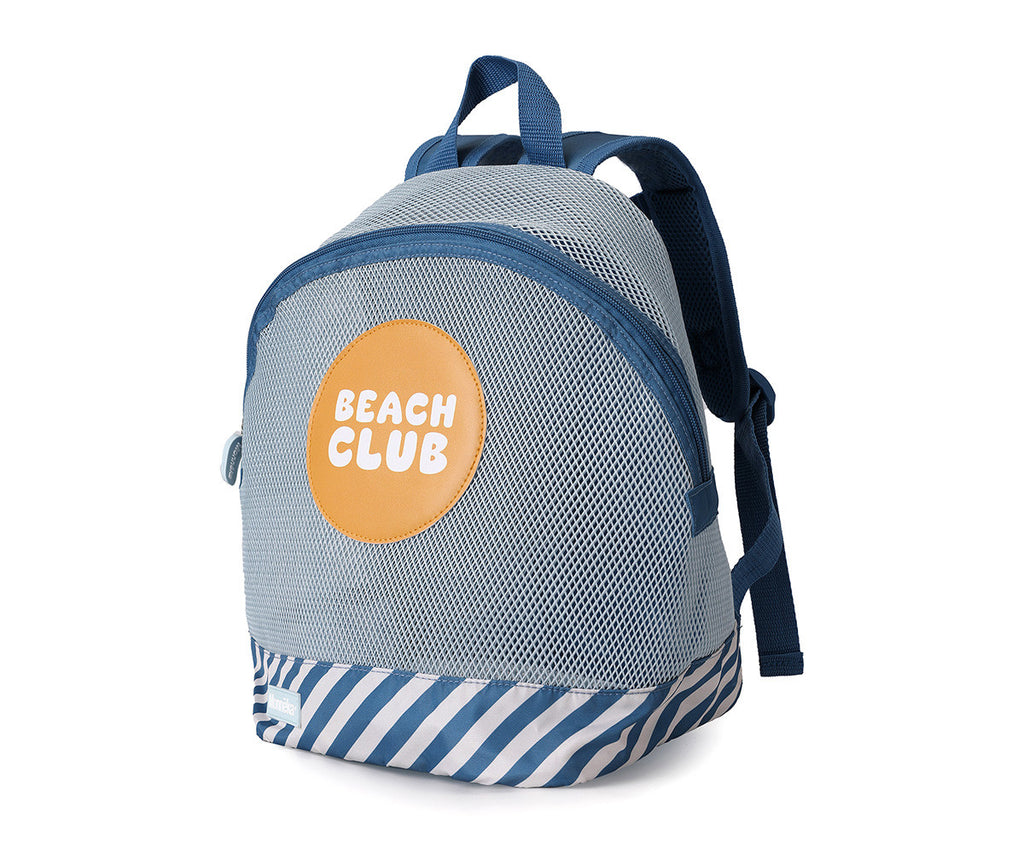 Monneka Mochila infantil Anti-areia Stripes Blues and Beyond