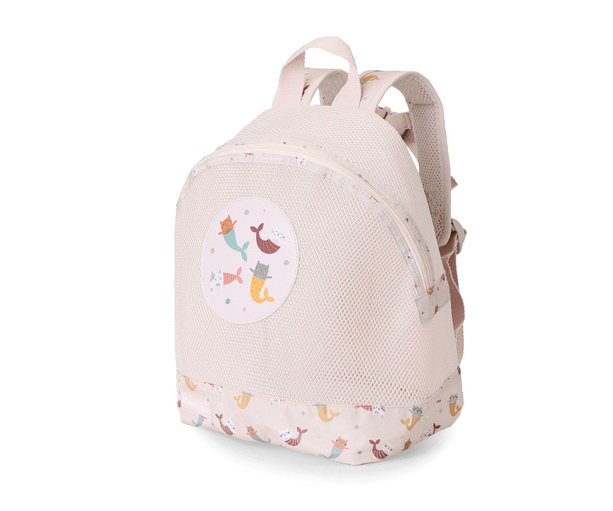 Monneka Mochila infantil Anti-areia Mermaid Cats