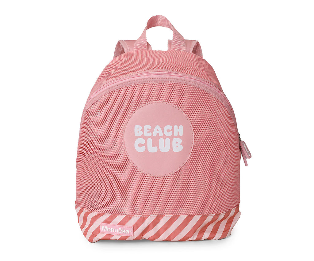 Monneka Mochila infantil Anti-areia Stripes Bloom and Blush