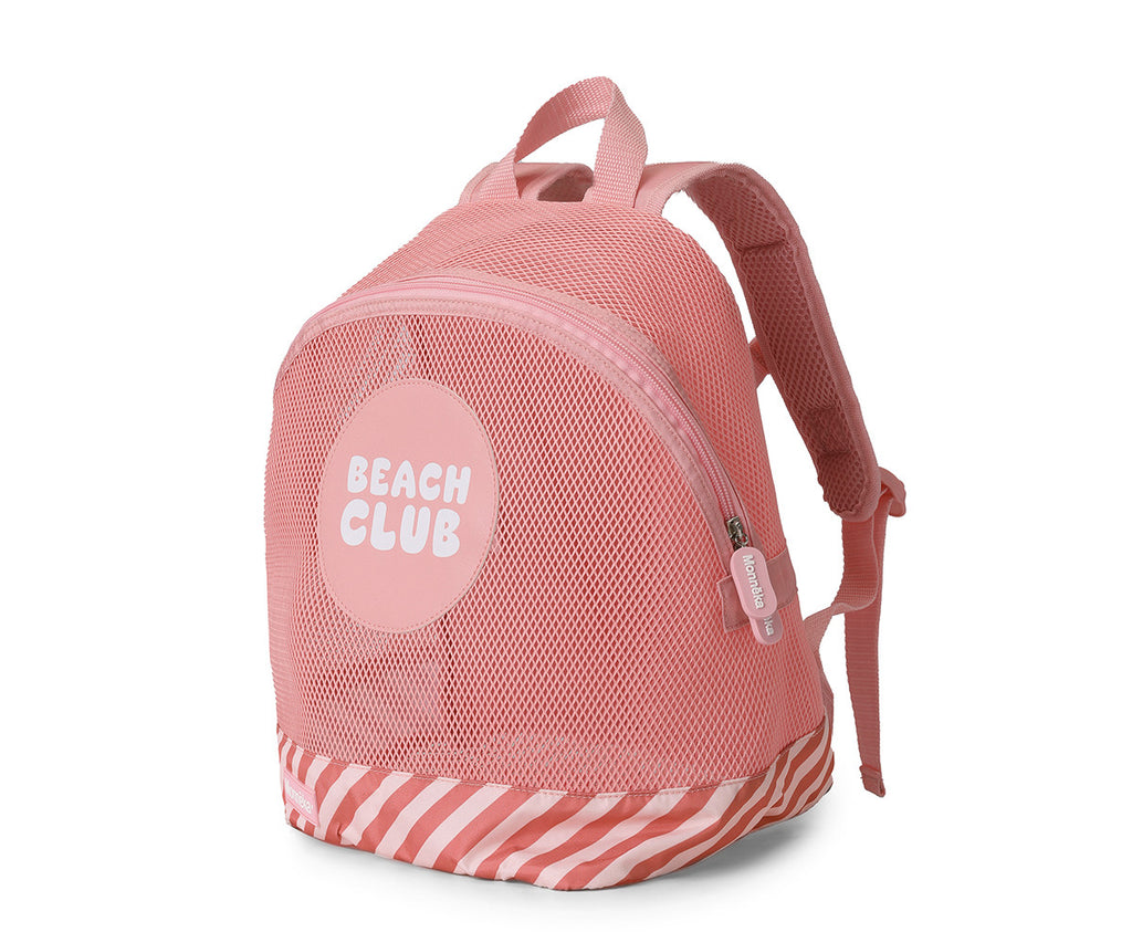 Monneka Mochila infantil Anti-areia Stripes Bloom and Blush
