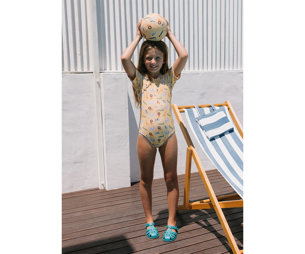 Monneka Barefoot Sandália Whale Teal