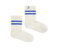 Pack de 3 pares de meias antiderrapantes GoBabyGo Sport em algodão orgânico, cor azul, com pontos na sola