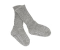 Pack de 3 pares de meias antiderrapantes GoBabyGo em lã de alpaca, cor cinzento mesclado, para bebé