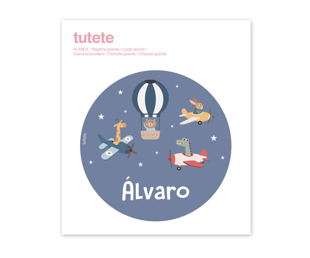Tutete Adesivo Grande de Lancheira Planes