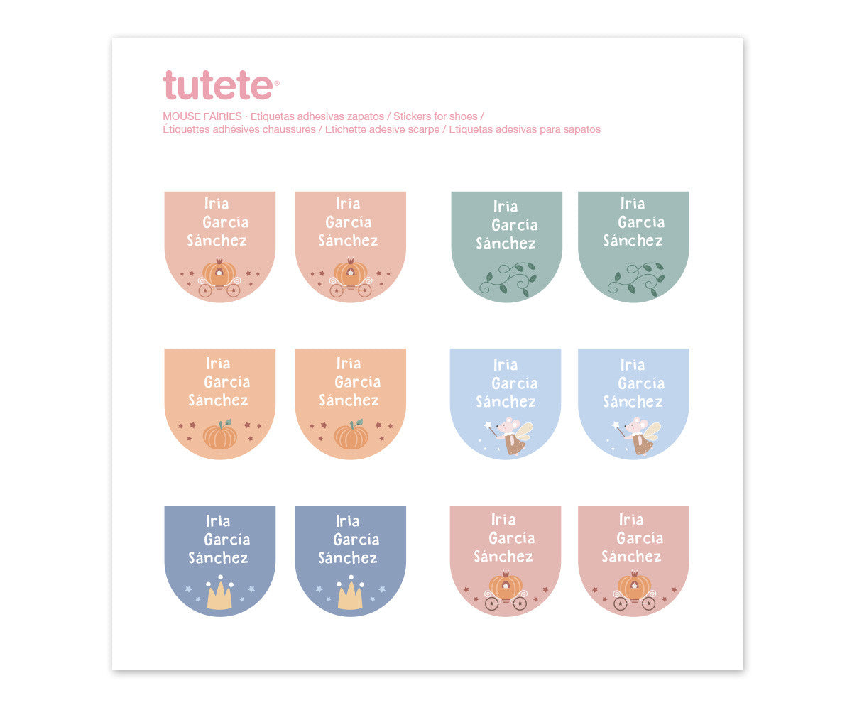 Tutete Adesivos de Sapatos Mouse Fairies