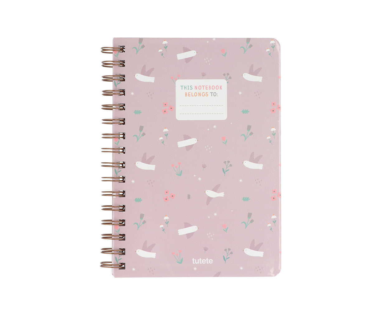 Tutete Caderno Escolar Blossom Birds