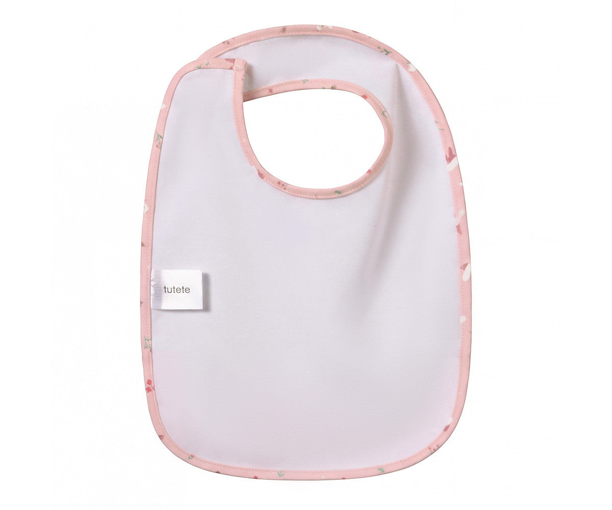 Tutete Babete Impermeável com Bolso Blossom Birds