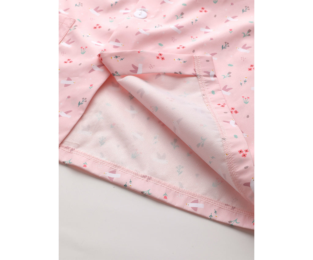 Tutete Bata com Botões Personalizável Blossom Birds