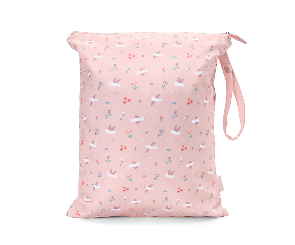 Tutete Bolsa Impermeável Grande Personalizável Blossom Birds