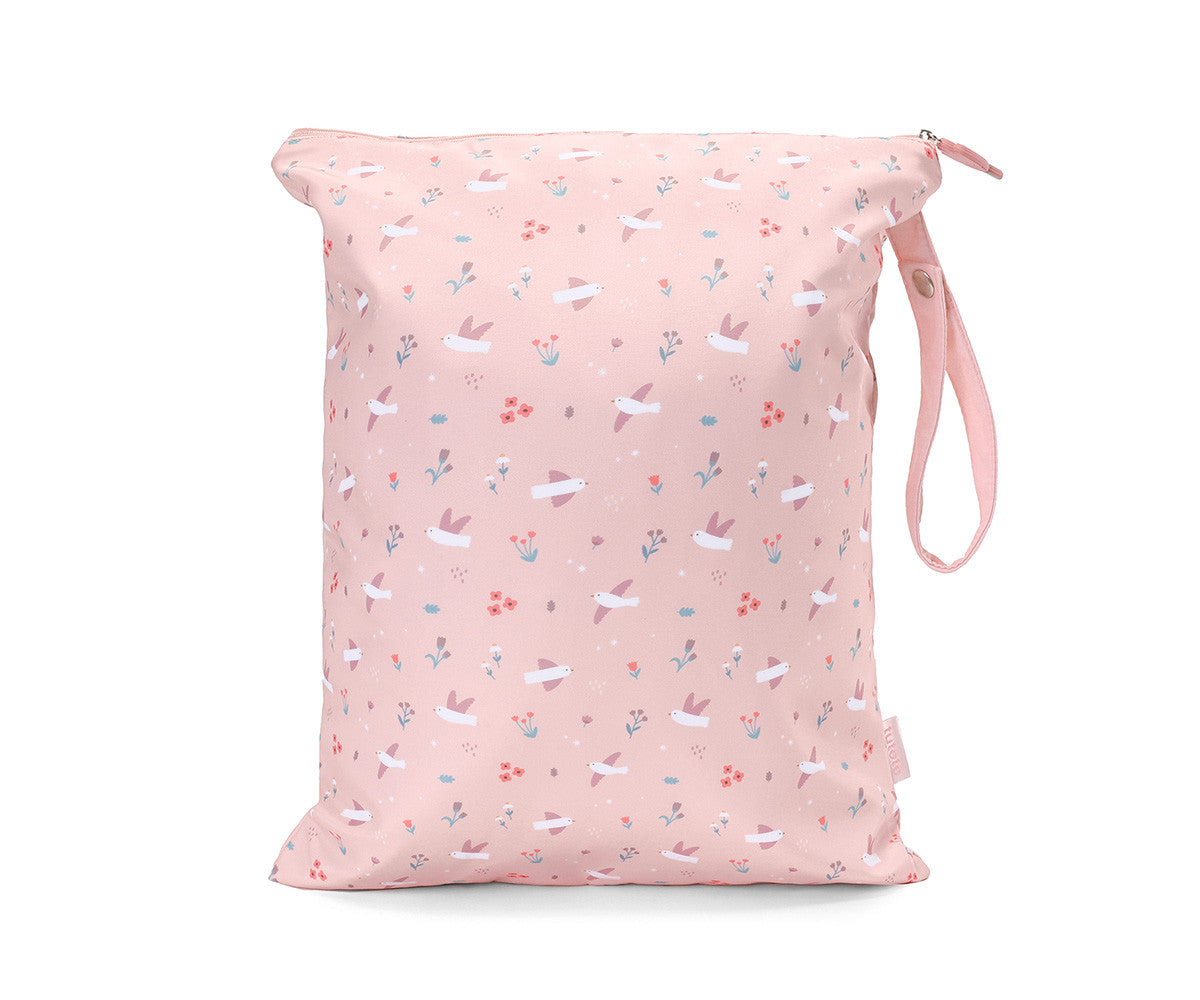 Tutete Bolsa Impermeável Grande Personalizável Blossom Birds