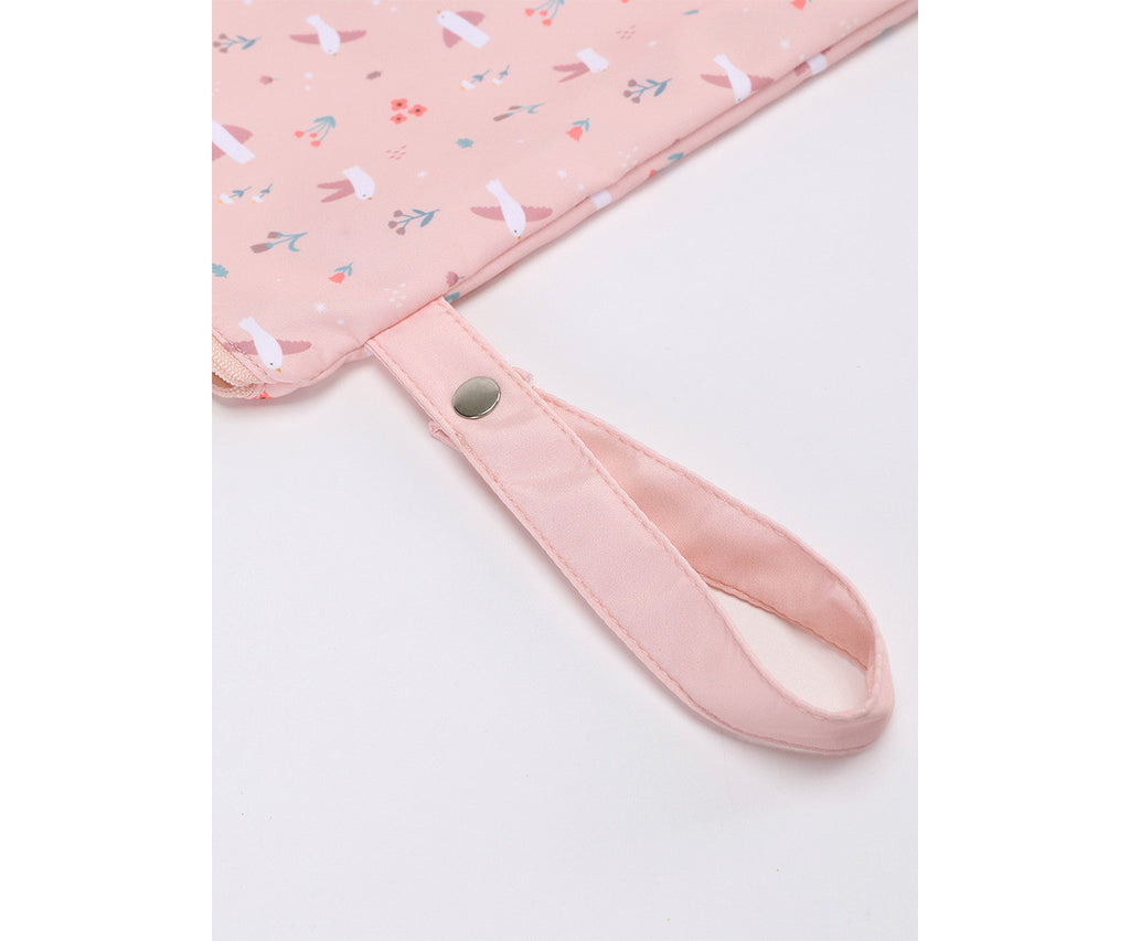 Tutete Bolsa Impermeável Grande Personalizável Blossom Birds