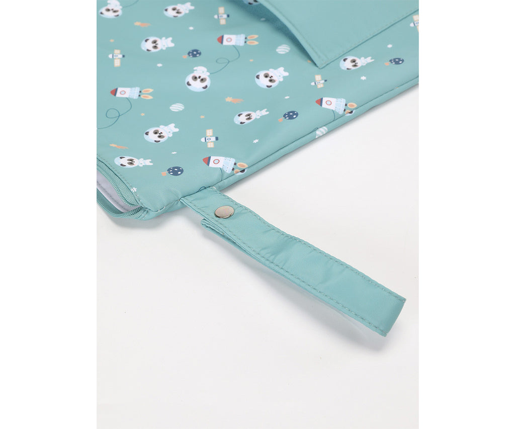 Tutete Bolsa Impermeável Grande Personalizável Pandas in Space