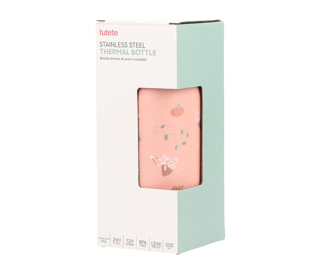 Tutete Garrafa Térmica de Aço 500 ml Mouse Fairies