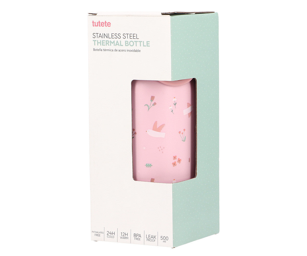 Tutete Garrafa Térmica de Aço 500 ml Blossom Birds
