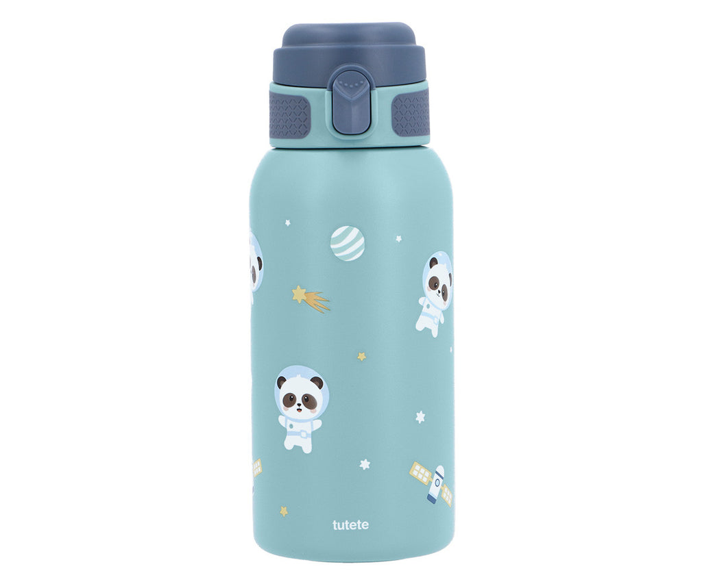 Tutete Garrafa Térmica de Aço 500 ml Pandas in Space