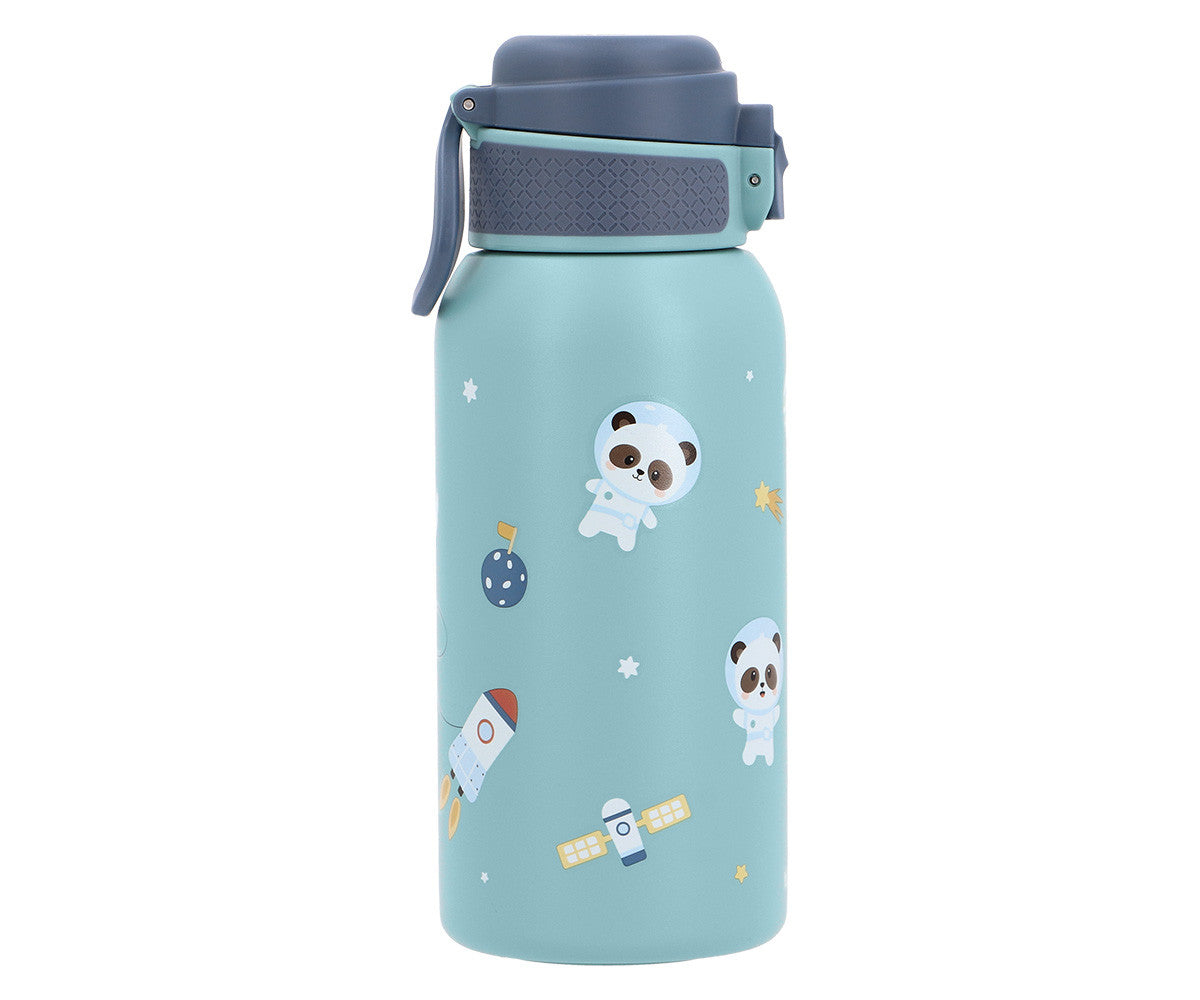 Tutete Garrafa Térmica de Aço 500 ml Pandas in Space