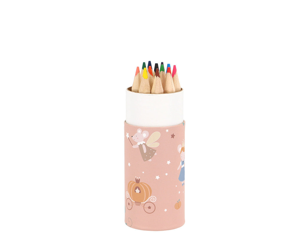 Tutete Livro de Colorir + Tubo de 12 Lápis Mouse Fairies