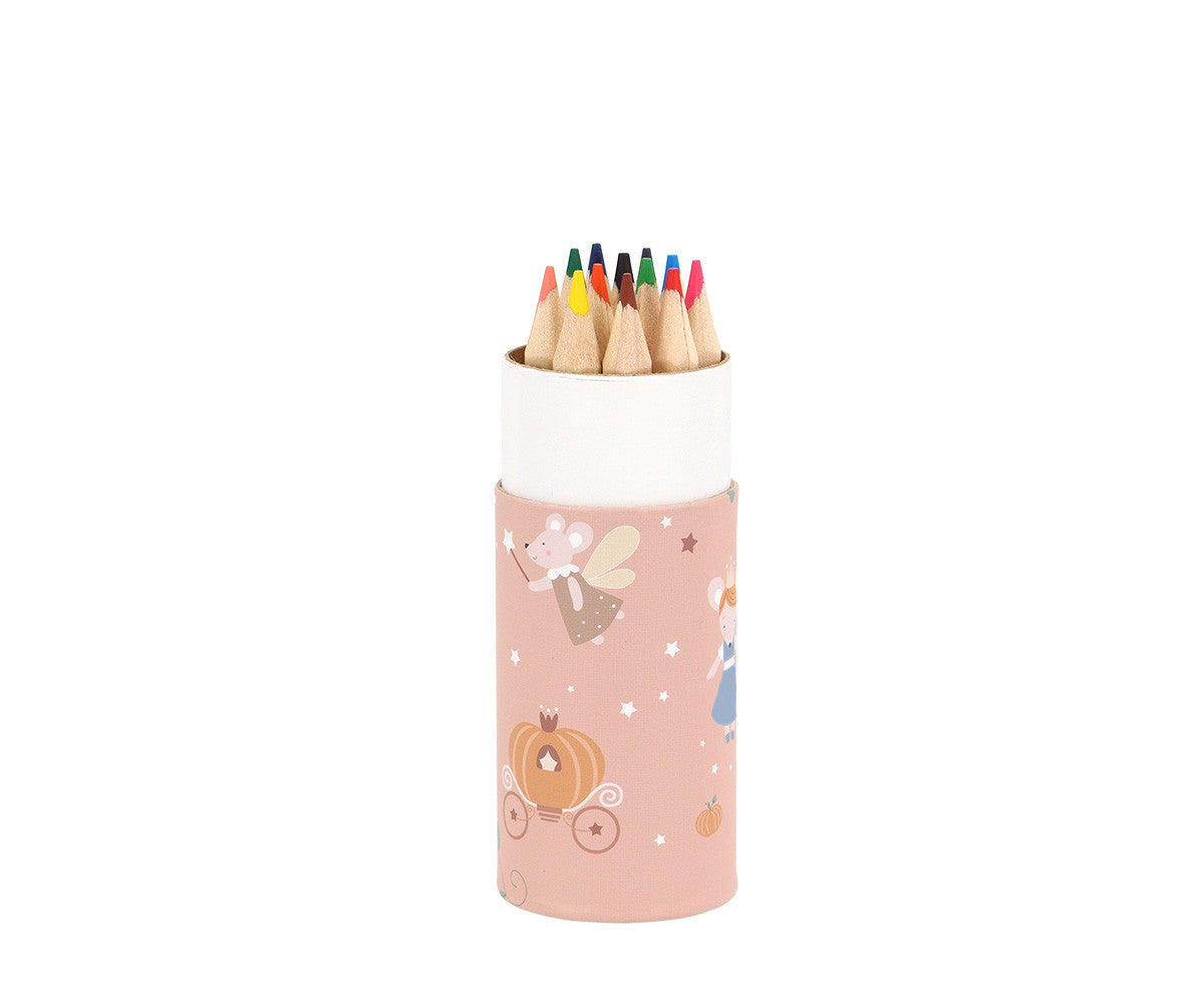 Tutete Livro de Colorir + Tubo de 12 Lápis Mouse Fairies
