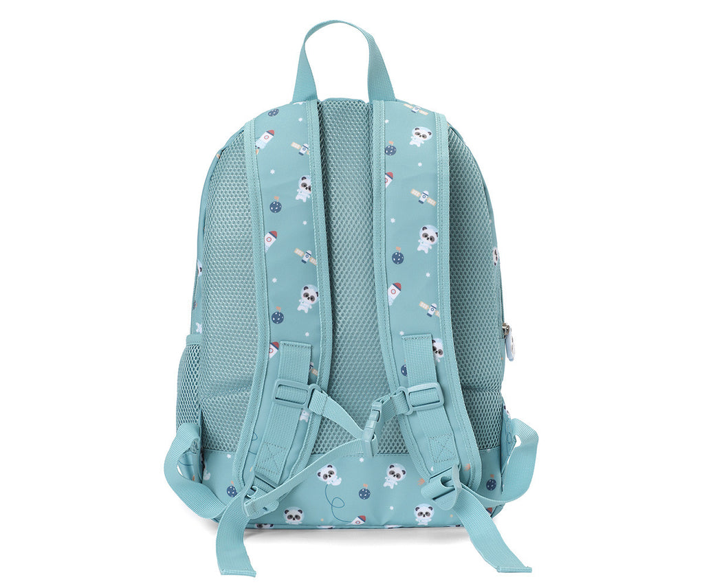 Tutete - Mochila Média + Porta-chaves Personalizável Pandas in Space