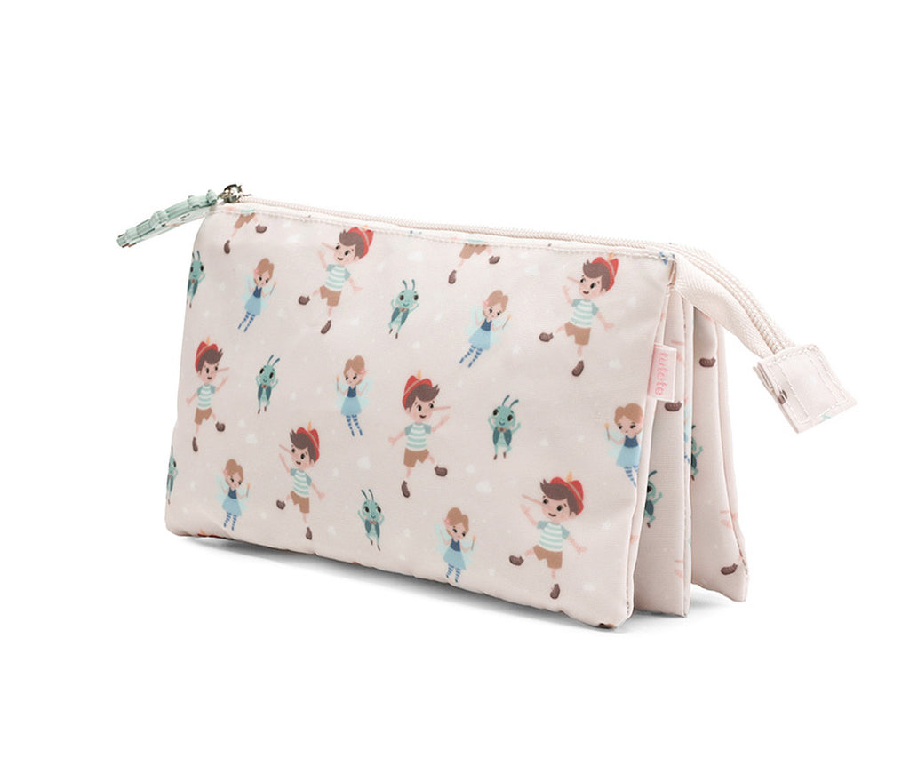 Tutete Estojo com 3 Compartimentos Personalizável Pinóquio