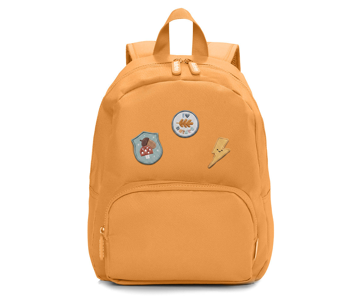 Tutete - Mochila Solid Color Mustard + 6 Selos Autocolantes Nature