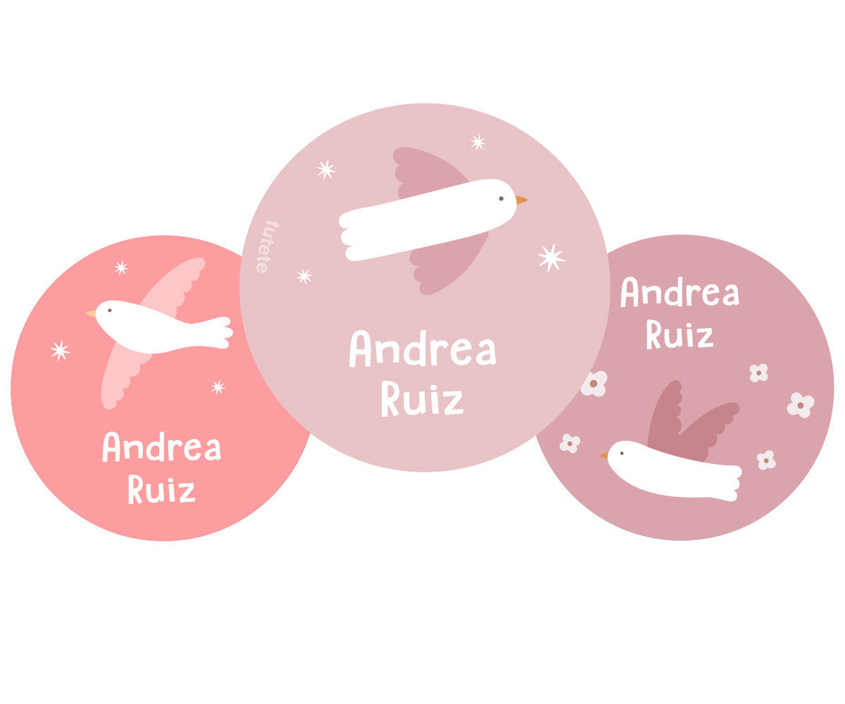 Tutete Pack de 3 Pins Personalizados Blossom Birds