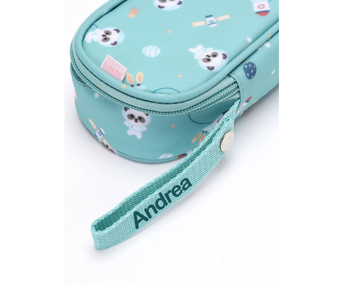 Tutete Bolsa de Pequeno-Almoço Térmica Personalizável Pandas in Space