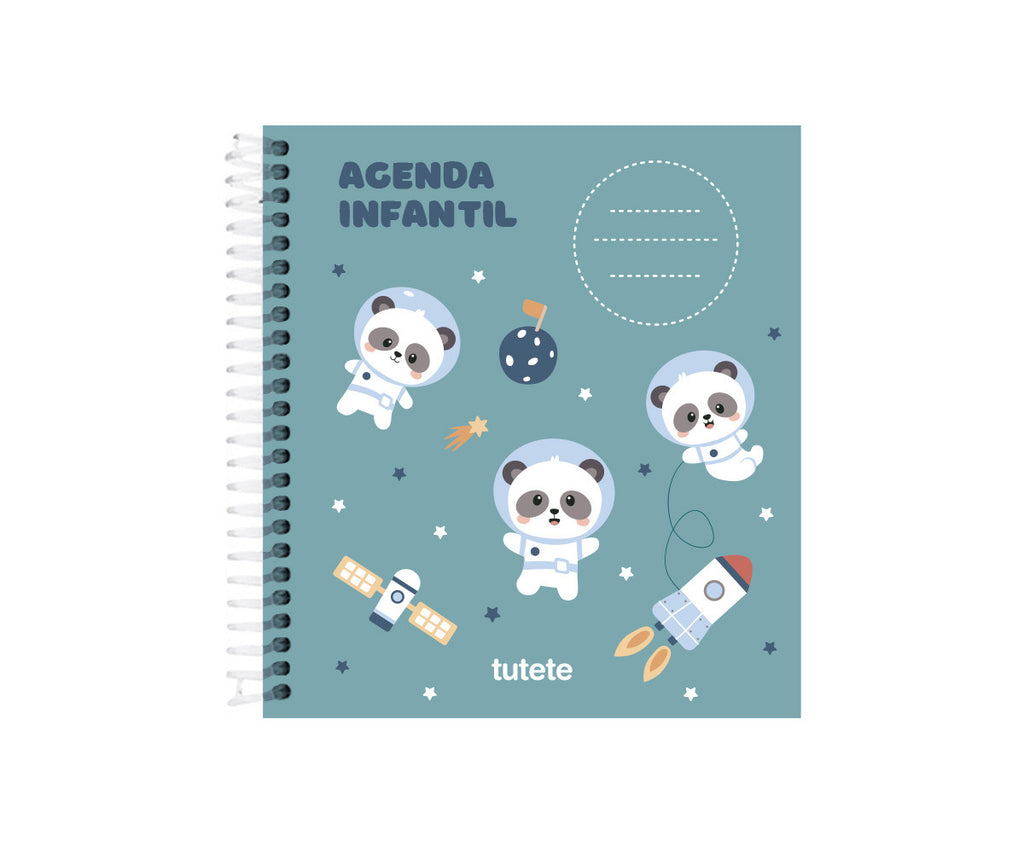 Tutete Agenda de Infantário Pandas in Space