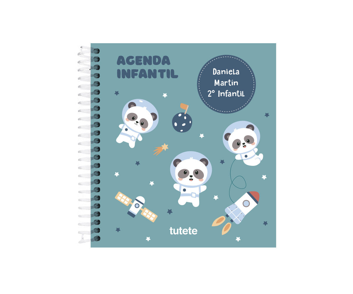 Tutete Agenda de Infantário Pandas in Space