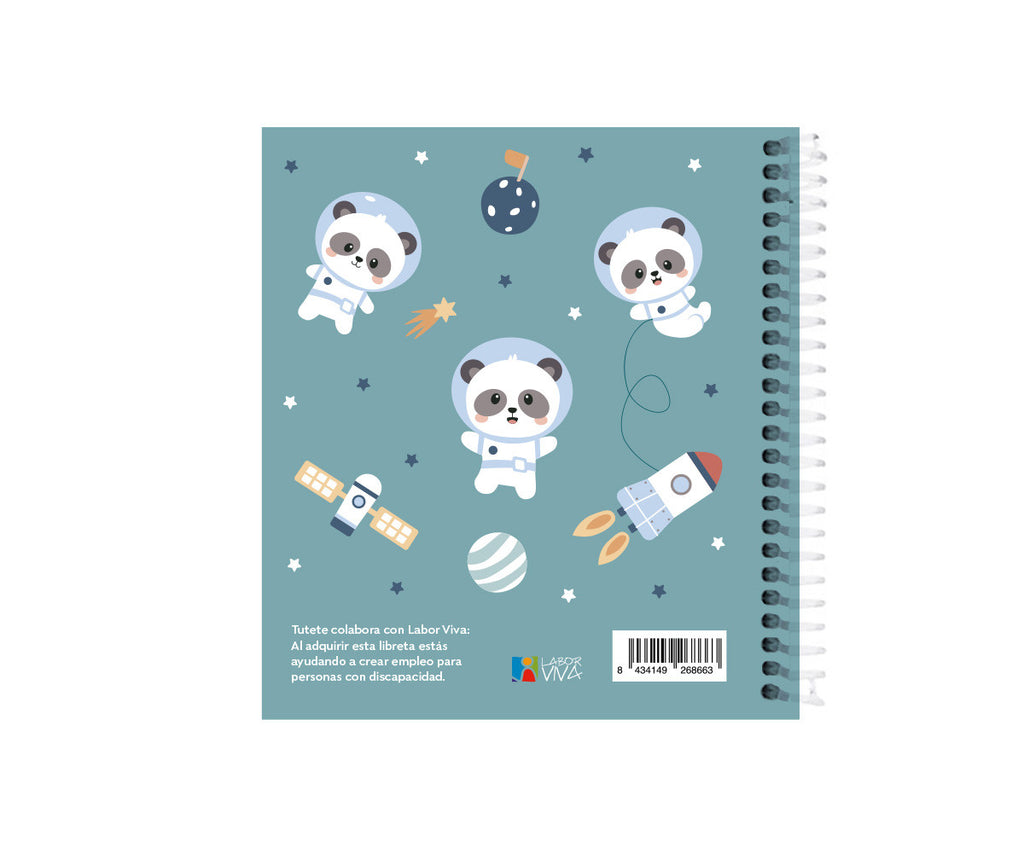 Tutete Agenda de Infantário Pandas in Space
