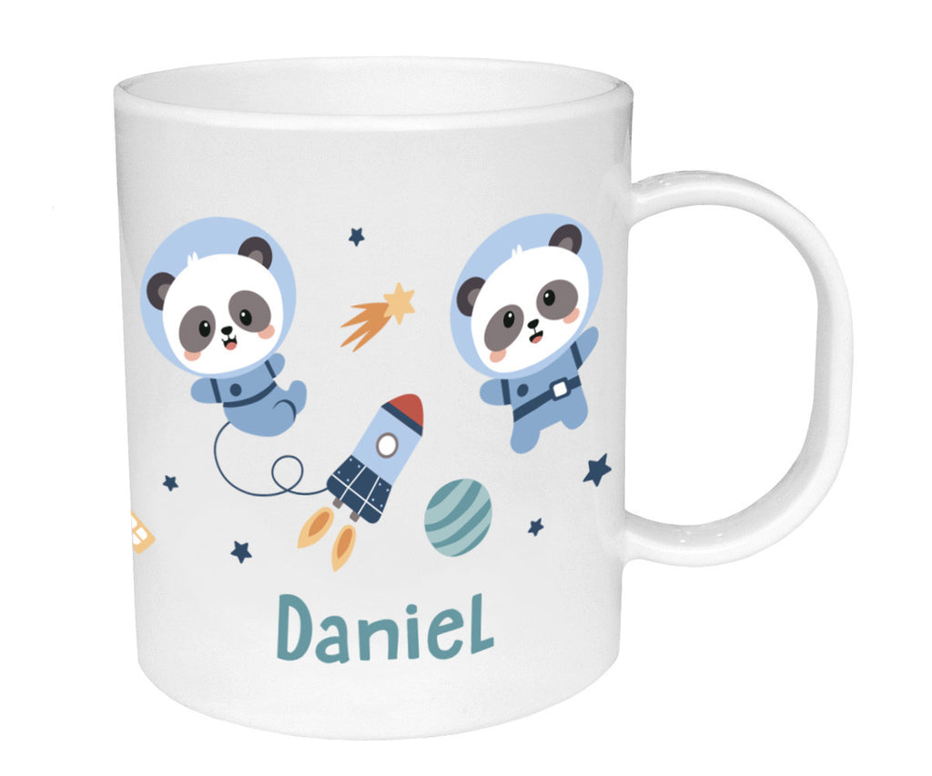 Tutete Chávena de Plástico Personalizada Pandas in Space