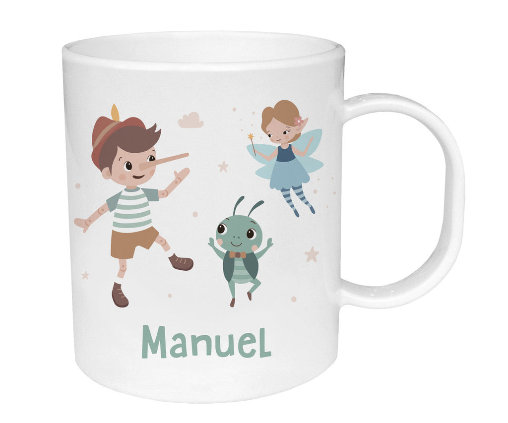 Tutete Chávena de Plástico Personalizada Pinóquio