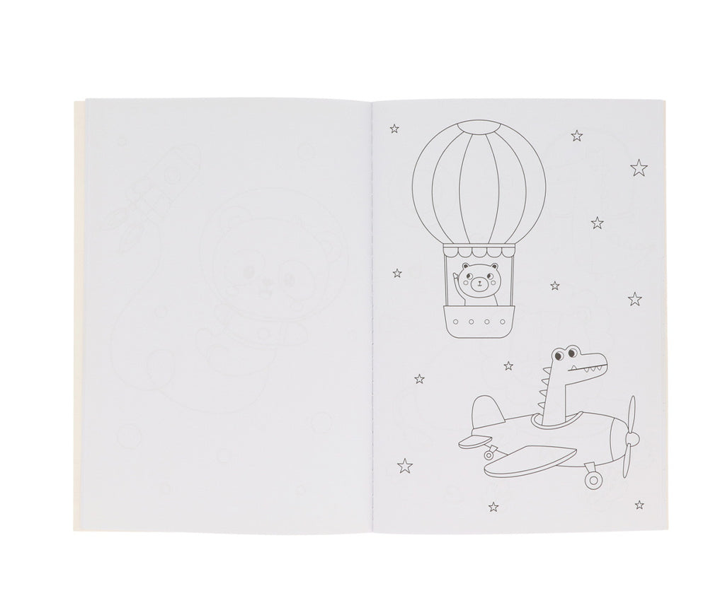 Tutete Livro de Colorir + Tubo de 12 Lápis Planes