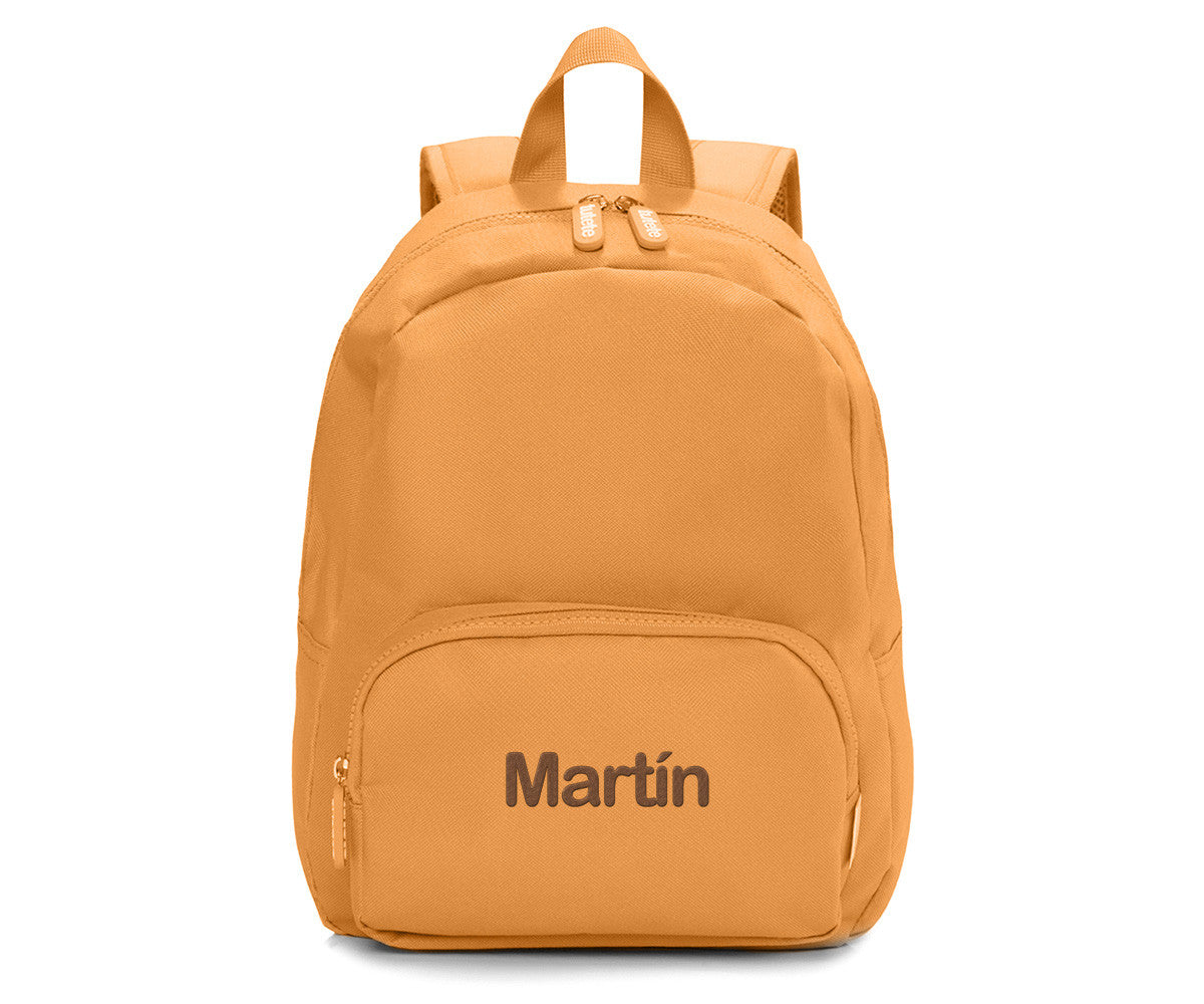 Tutete - Mochila Solid Color Mustard + 6 Selos Autocolantes Nature