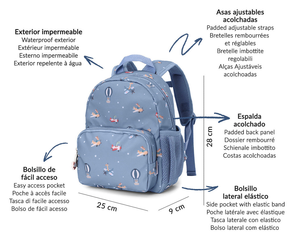 Mochila Tutete Planes