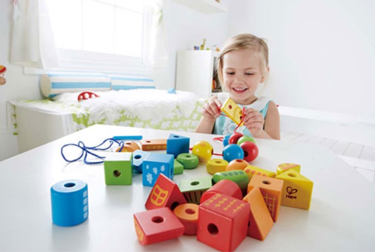 Hape Shapes Game for Lacing/Threading