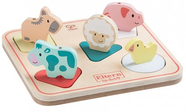 Hape Puzzle de encaixe com som - animais