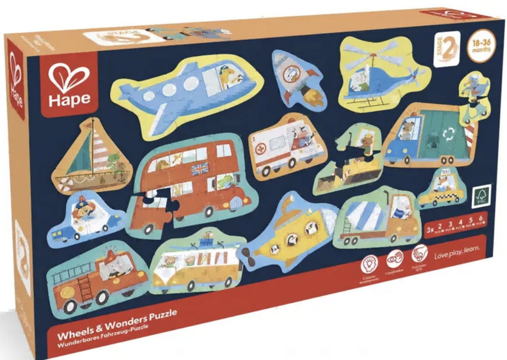 Hape Puzzle Meios de Transporte